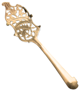 24K Gold Leaf Absinthe Spoon